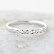 Round Brilliant Cut Half Eternity Wedding Band Mapple Gems